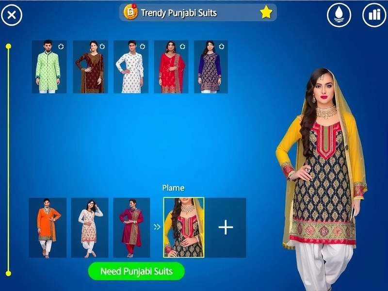 Trendy Punjabi Suits Game Screenshot